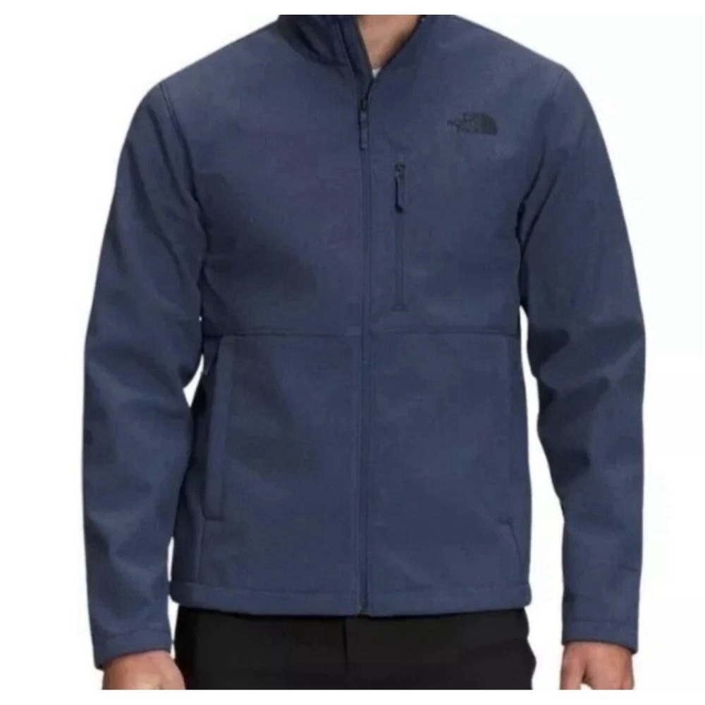 New Men North Face Apex Bionic 2 Winter Jacket Fleece Lined Navy Blue 3XL